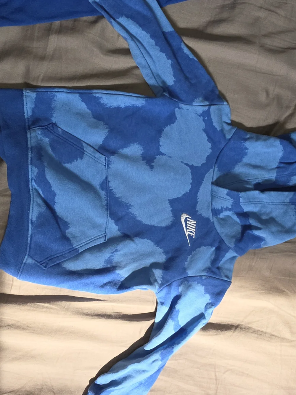 Nike Kids Blue Tie-Dye Hoodie & Jogger Bottoms Set